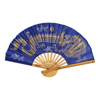 Hand painted Thai "Dragon" decorative fan