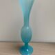 Blue opaline glass soliflore vase