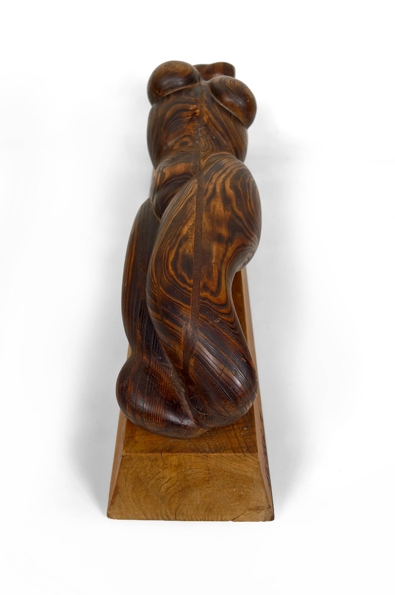 Important Sculpture of a Woman's Body, Cedar and Oak, Brutalism, 1970