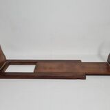 Solid wood bookends with zipper, folding, 1900