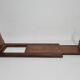 Solid wood bookends with zipper, folding, 1900