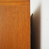 Old boarding cabinet in vintage solid wood