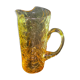 Carafe vintage verre jaune