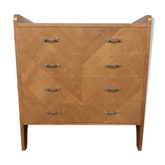 1950s chest of drawers oak legs vintage compass