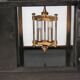 Old notary clock brocot movement and pendulum 2 bulbs 19th