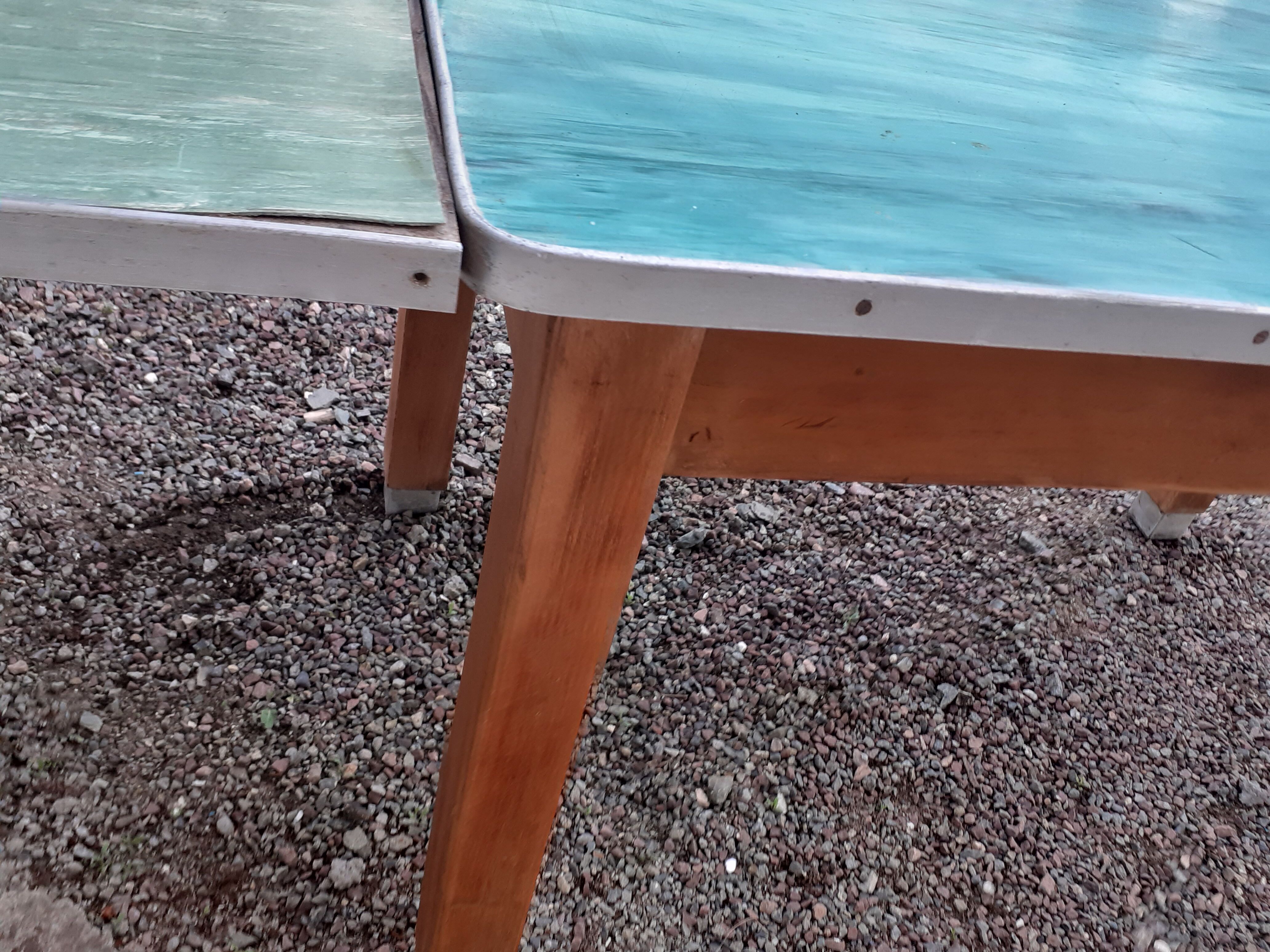 Vintage wooden formica kitchen table