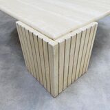 Travertine eye coffee table Roche Bobois