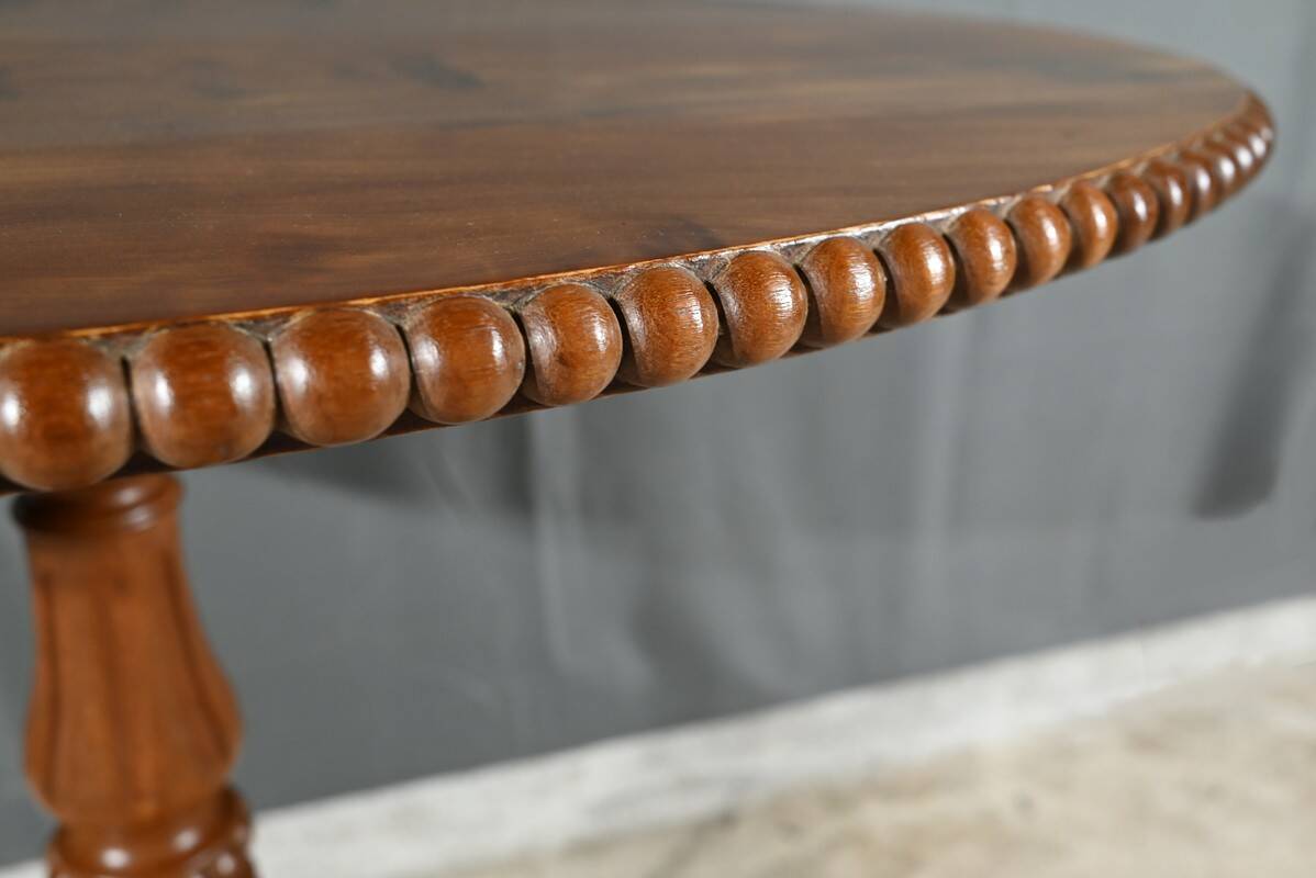 Oval Pedestal Table with Mahogany System, Louis Philippe period – 1st part 19th century