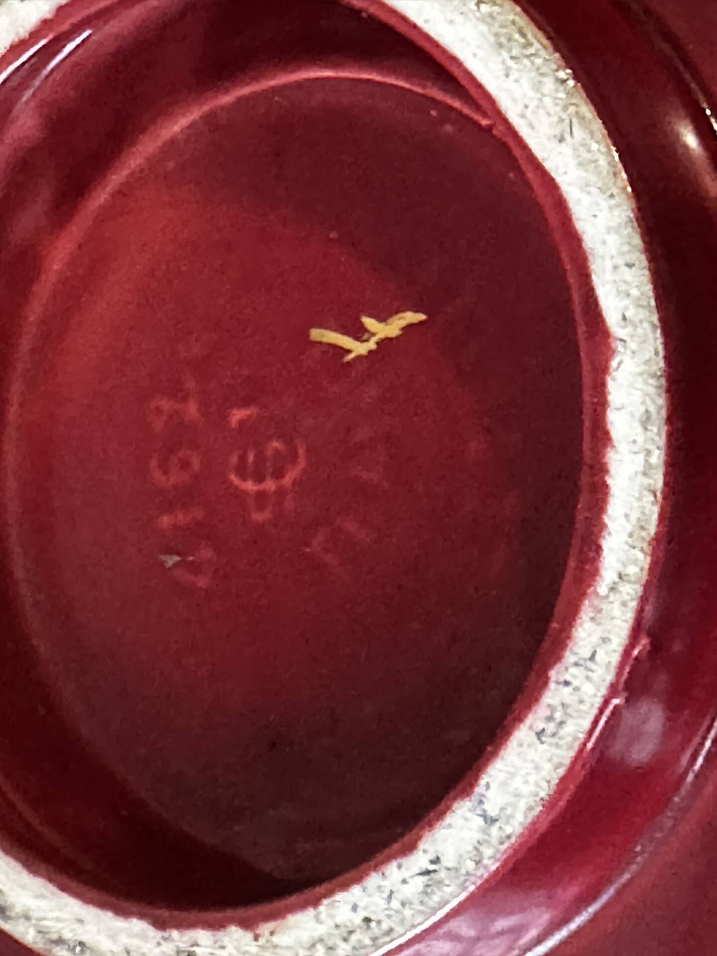 Plat ajouré Saint-Clément par Blanche Letalle mid-Century D 35 cm