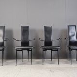 Vintage S44 dining chairs by Giancarlo Vegni for Fasem, set of 4, 1980s