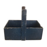 Portable case in painted wood