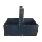 Portable case in painted wood