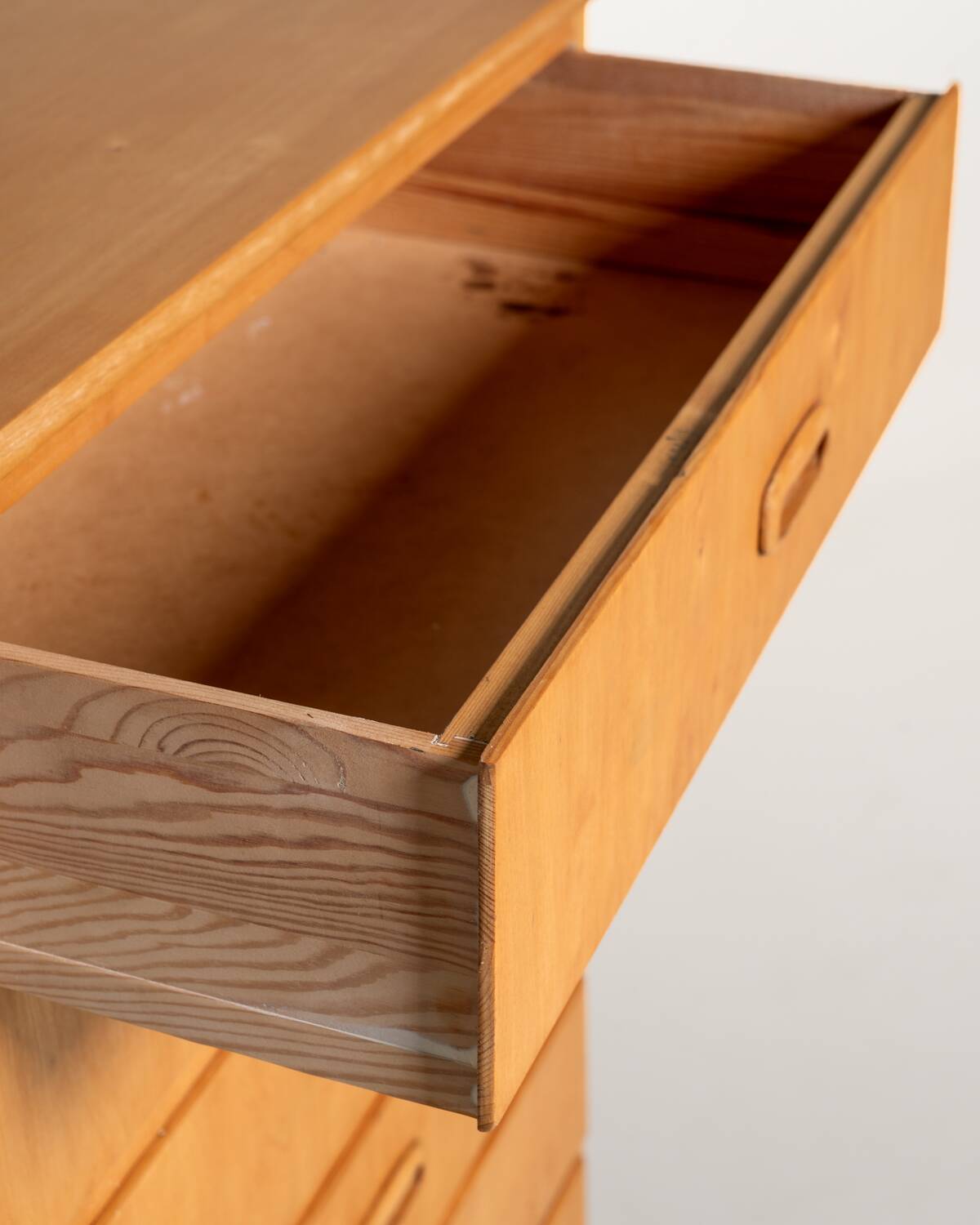 Six-Drawer Birch Chest, Scandinavia, 1950s/60s