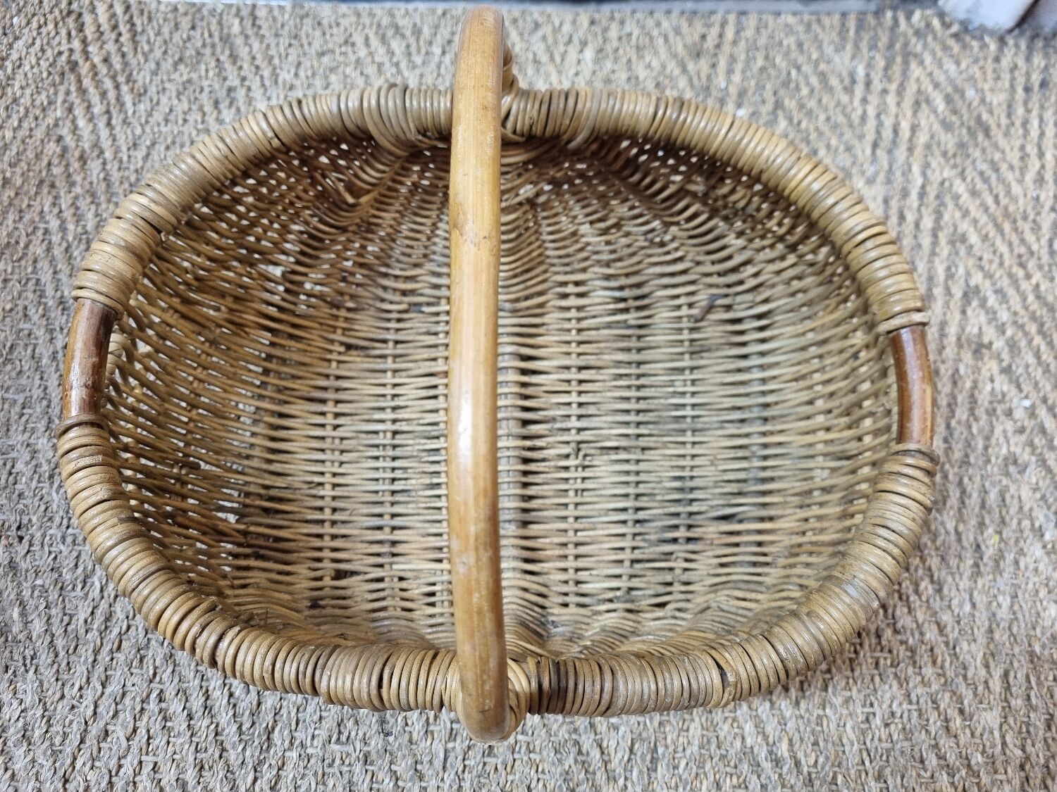 Vintage wicker basket