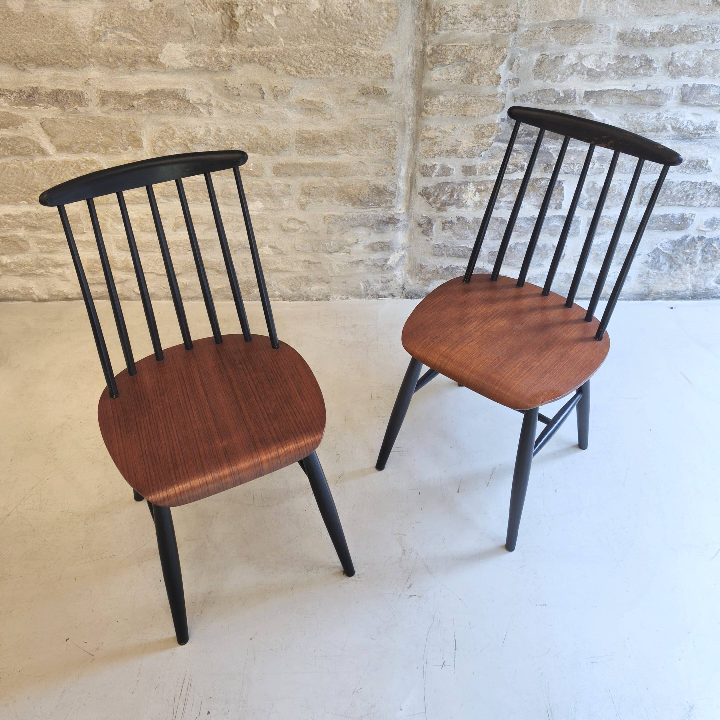 Paire de chaises Fanett, design Ilmari Tapiovaara, 1960