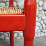 Vico Magistretti red carimate chair for Mario Luigi Comi, Italy
