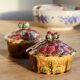 Sucrier ancien en barbotine Sarreguemines – Décor fraises