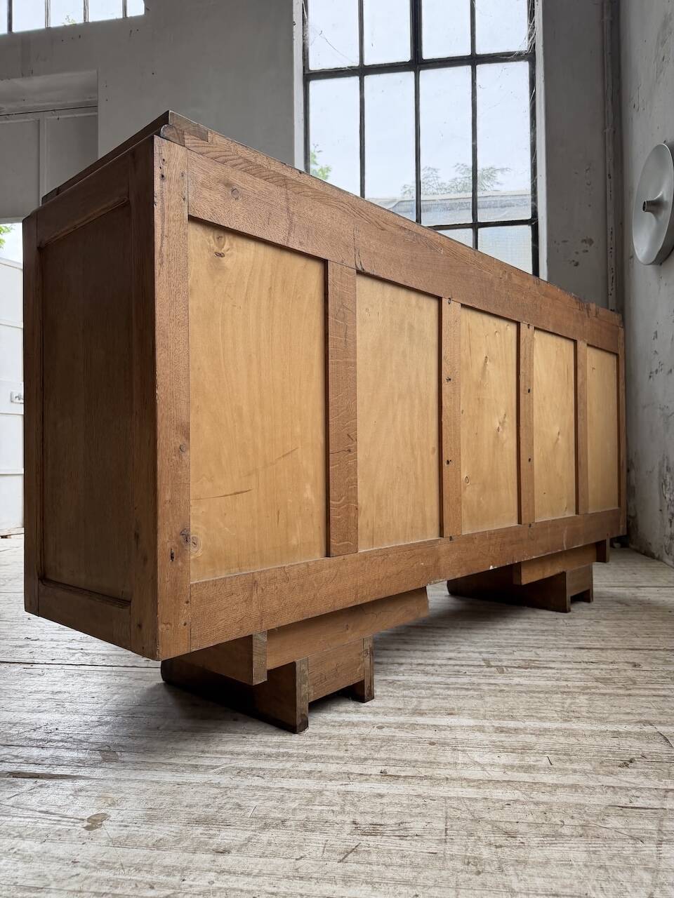 Enfilade storage unit oak Art Deco 1940 Dudouyt