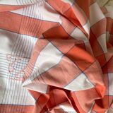 Nappe et ses 8 serviettes écossaise monogrammées  GB - 150x140 - coton