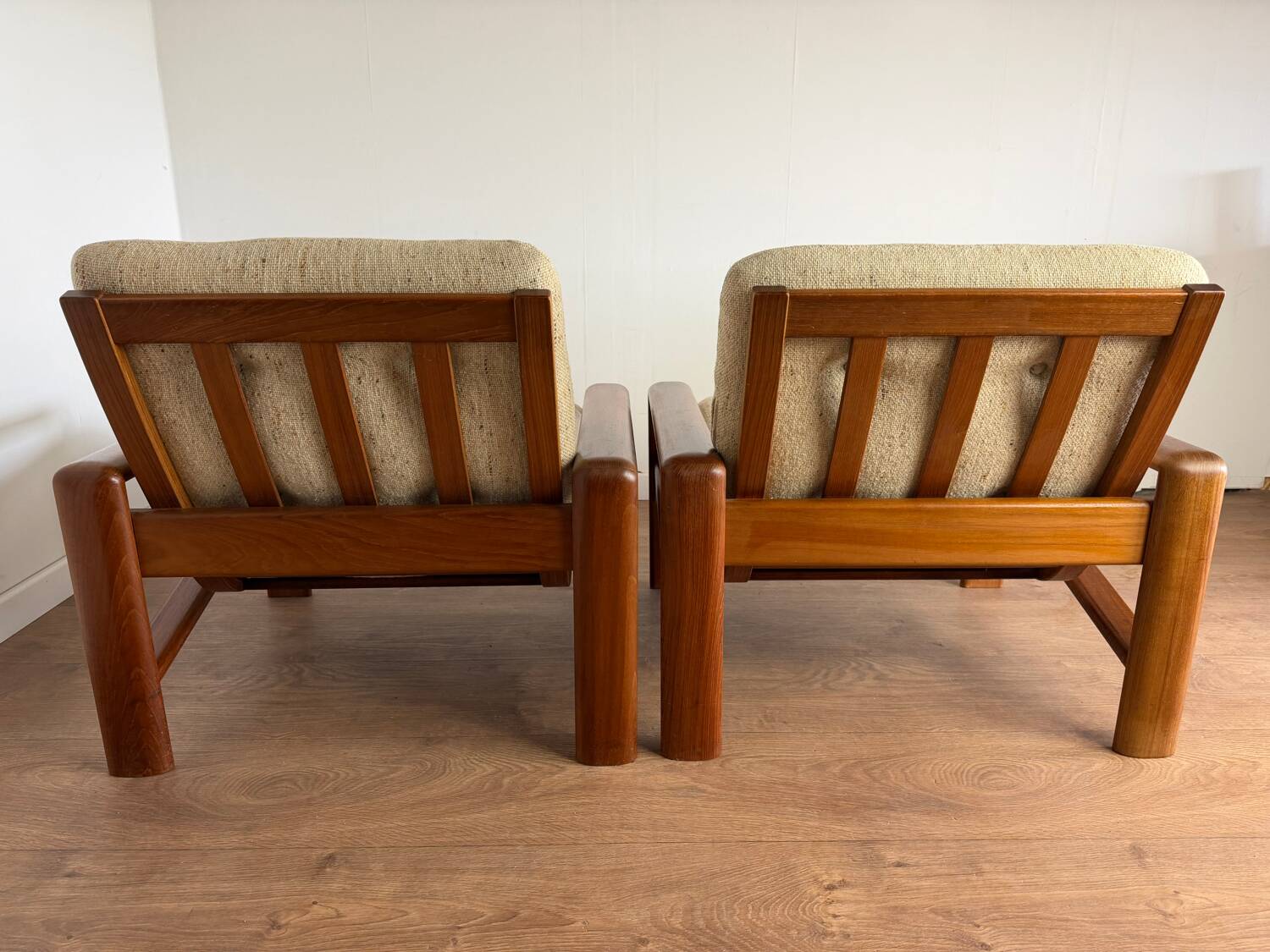 Pair of Scandinavian armchairs – 1970 - Attributed to EMC Mobel Denmark