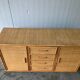 Vintage rattan sideboard in Roche Bobois style