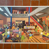 Ogé Hachette poster "the bathroom and the department store"