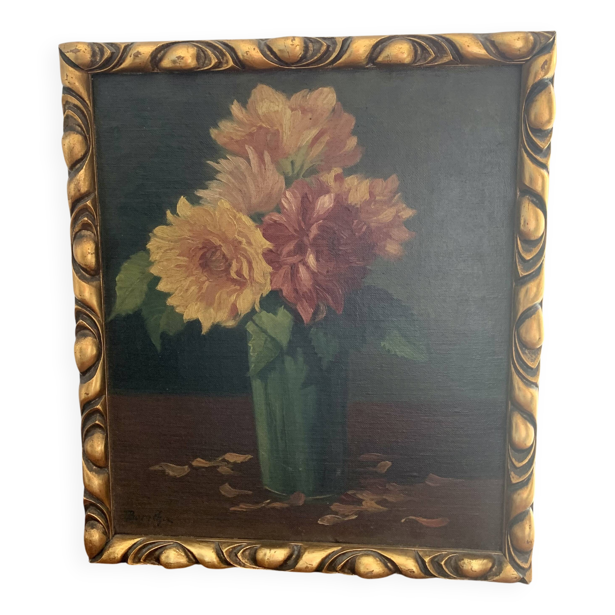 Flowers antique painting