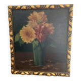 Peinture ancienne de fleurs