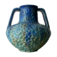 Blue amphora vase dyed nympheas