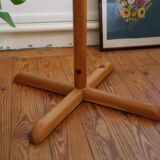 Coat rack on foot, in pine