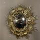 Bronze midcentury bronze witch eye mirror