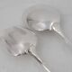 Christofle Malmaison, 2-piece salad serving set in silver-plated metal.