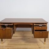 Mid-century teak desk by Sten Blomberg for Seffle Möbelfabrik, Sweden, 1960s