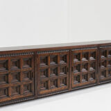 Spanish brutalist sideboard solid wood