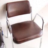 Two vintage Souvignet armchairs
