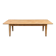Large table 3 metres, tapered wooden legs, sanded top.