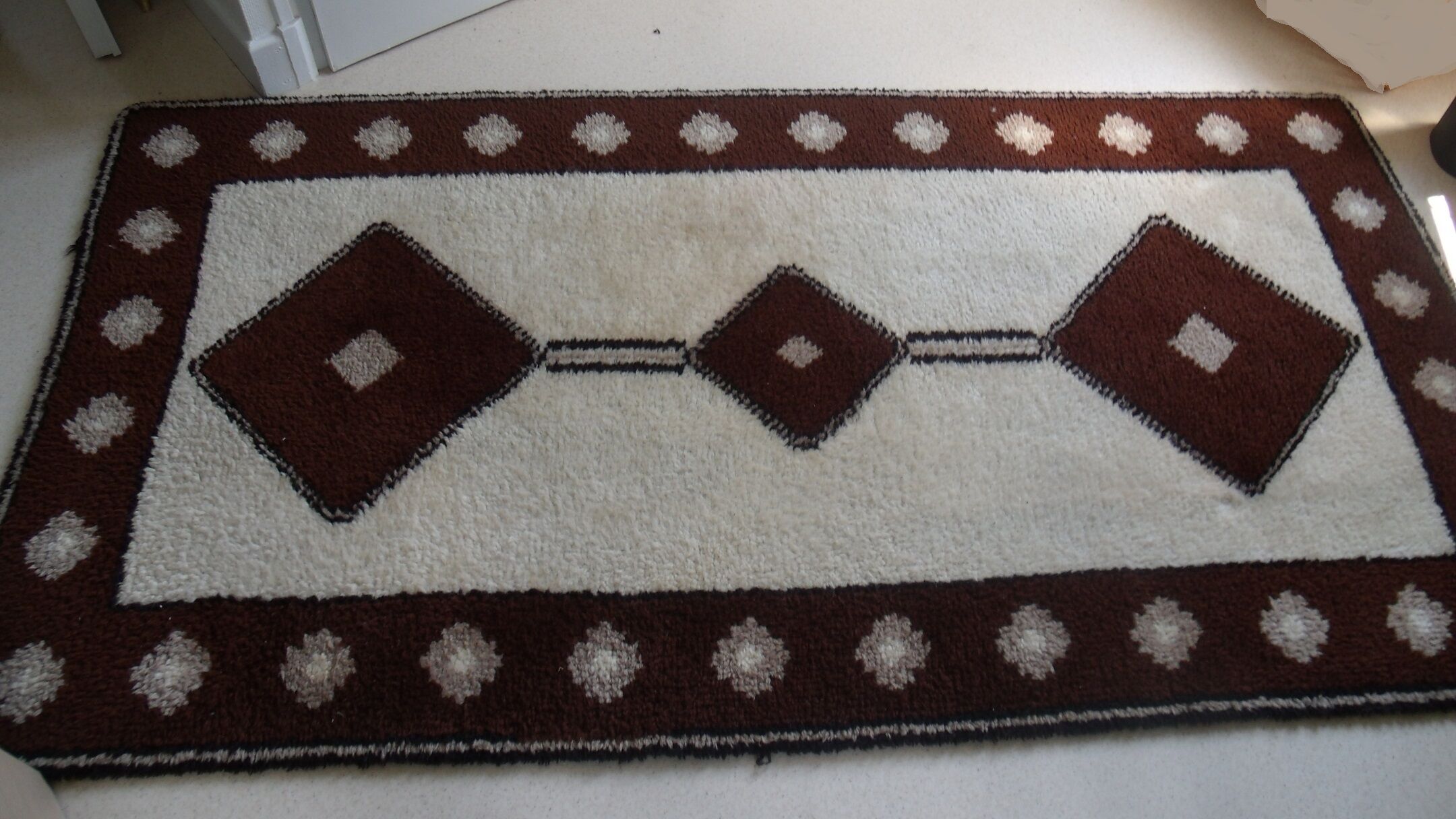 Carpet wool style ethnic 104 x 198