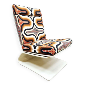 Vintage Space age lounge chair 'Psychedelic print'