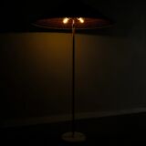 Finnish Mid Century Rattan Floor Lamp by Paavo Tynell for Itsu, 1940s