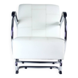 1930s Chrome & Leather Armchair By Hynek Gottwald, Czechoslovakia