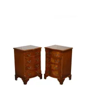 Georgian Style Bedside Tables with Drawers, Set of 2