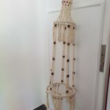 Hanging plant holder in macramé 80s