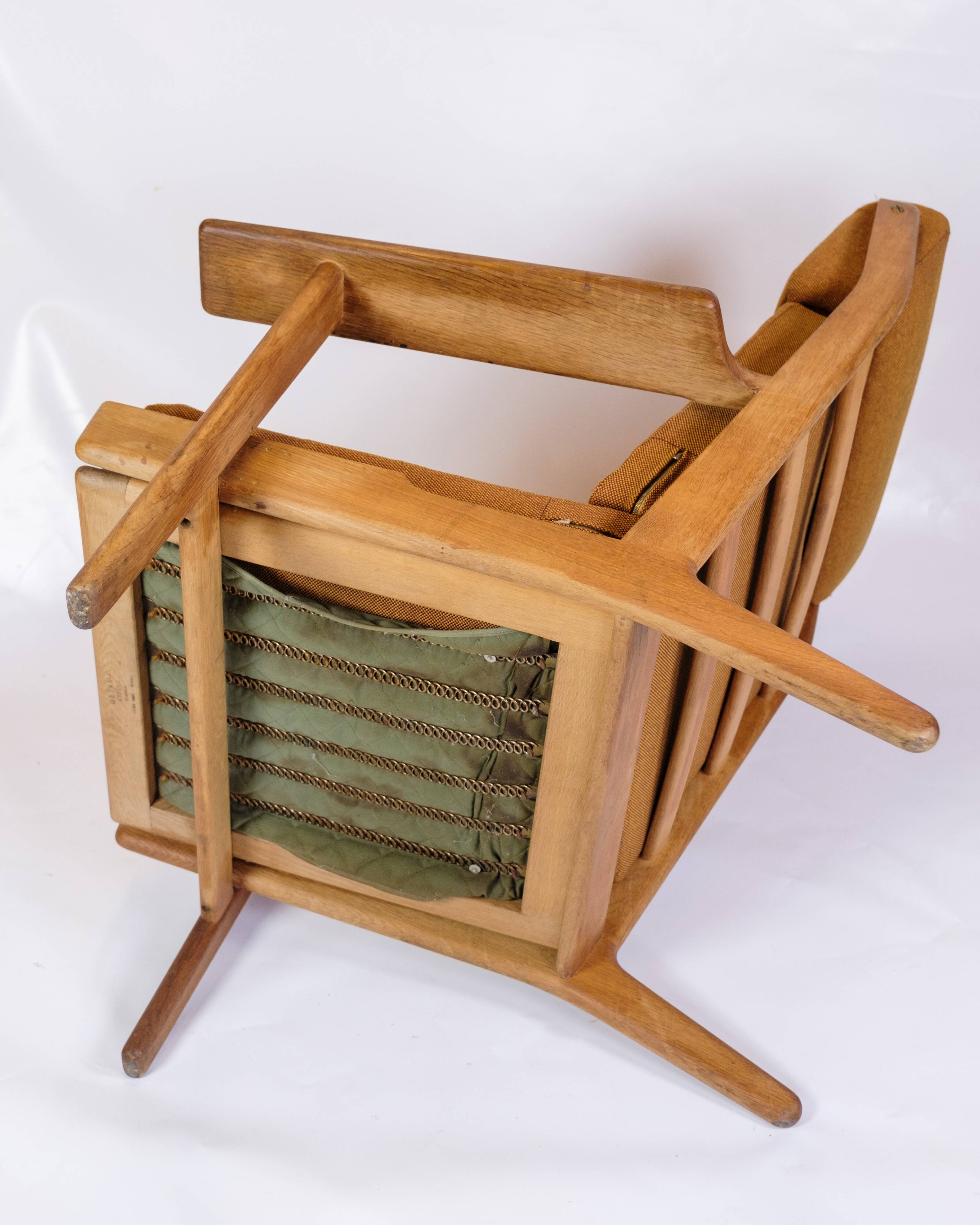 Armchair Model GE290a With High Back Made In Oak By Hans J. Wegner