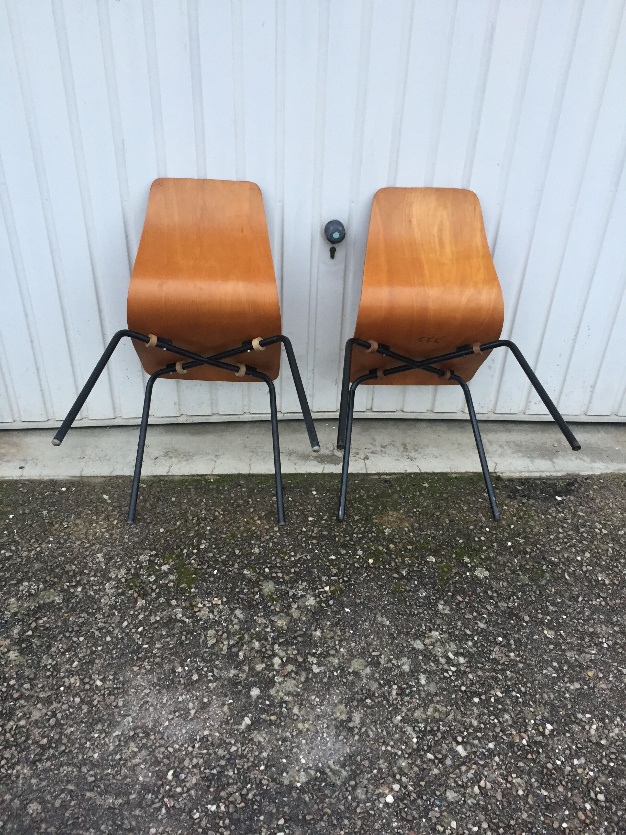 Pair of Papyrus chairs (Steiner edition)
