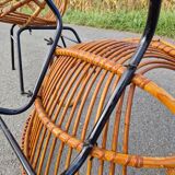 Set of 2 rattan armchairs