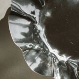 Large folded chrome bowl