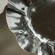 Large folded chrome bowl