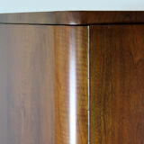 Bauhaus chromed tubular steel and walnut wardrobe, 1930s