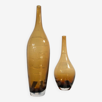 Pair of glass vases by Johanna Jelinek for IKEA