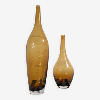 Paire de vases en verre par Johanna Jelinek pour IKEA
